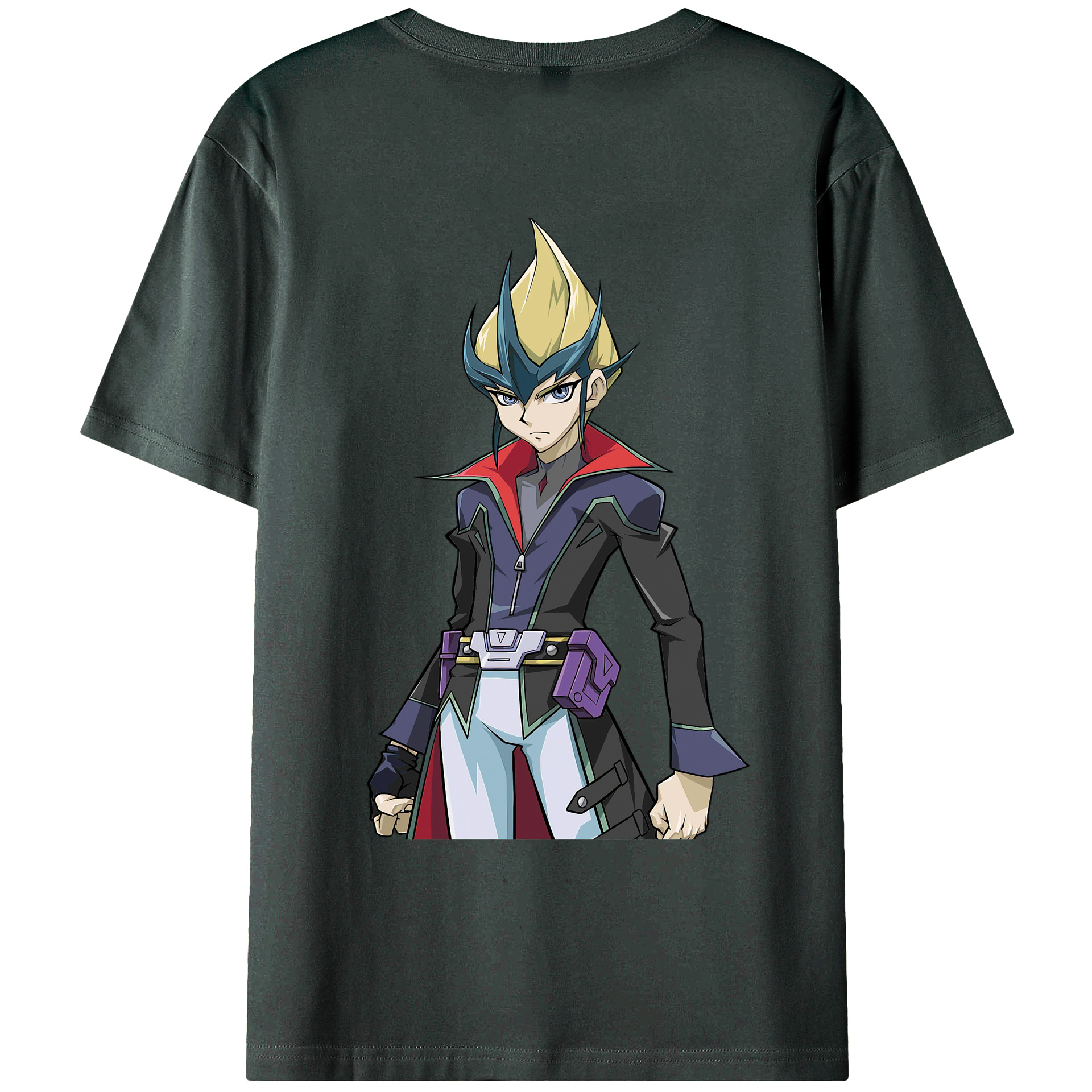 （画像用） 遊☆戯☆王 Yu-Gi-Oh! 綿100％ メンズ半袖Tシャツ（バックプリント） 通気性